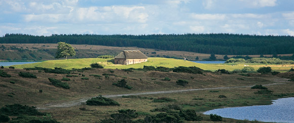 Landschaftsfoto von Djursland in Jütland