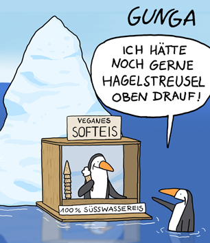 Gunga Cartoon: Softeis in Dänemark