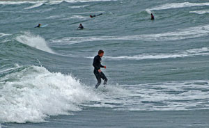 Surfer in der Nordsee